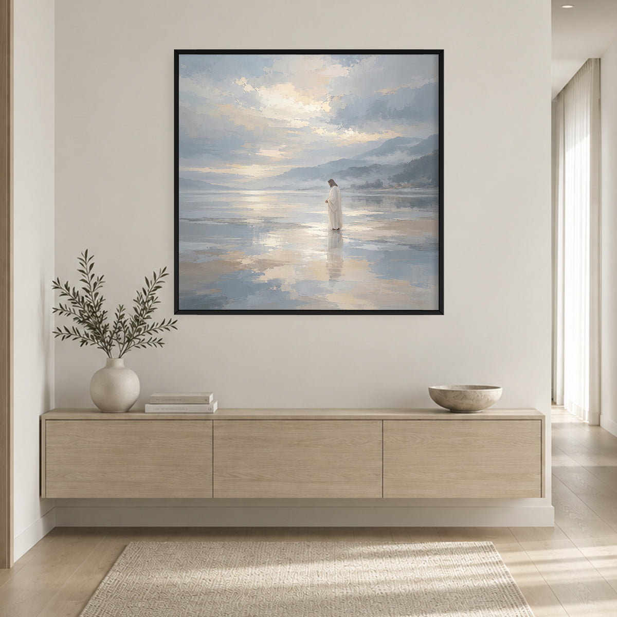 He Walks on Water Canvas