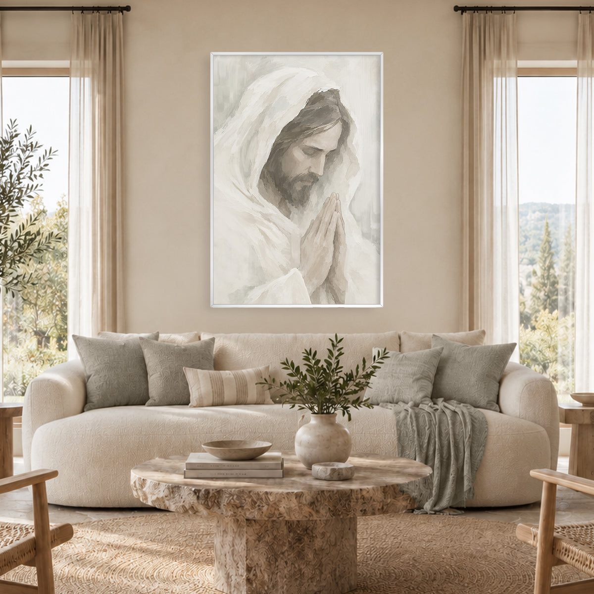 In Prayer with the Father Canvas
