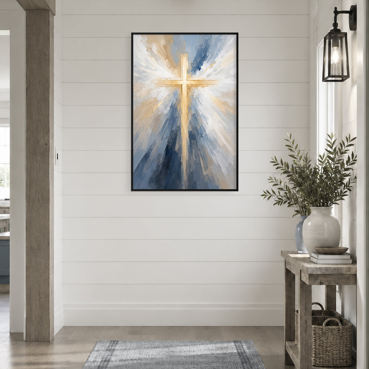 Radiant Cross Canvas
