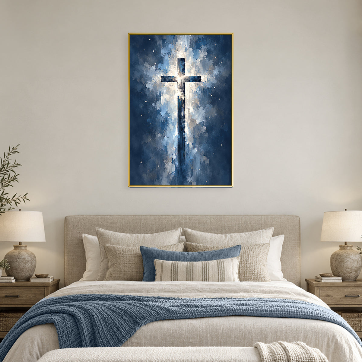 Starlight at the Cross Canvas