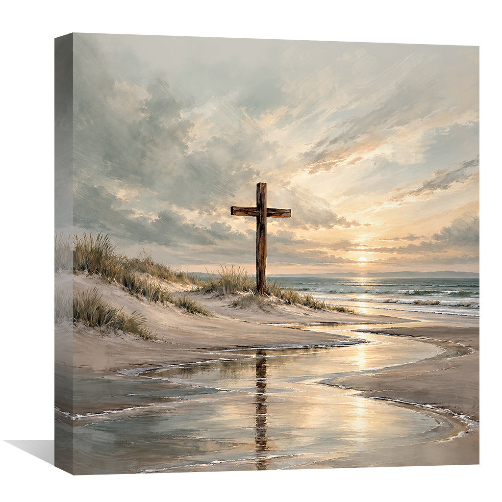 Sunset at the Cross Canvas