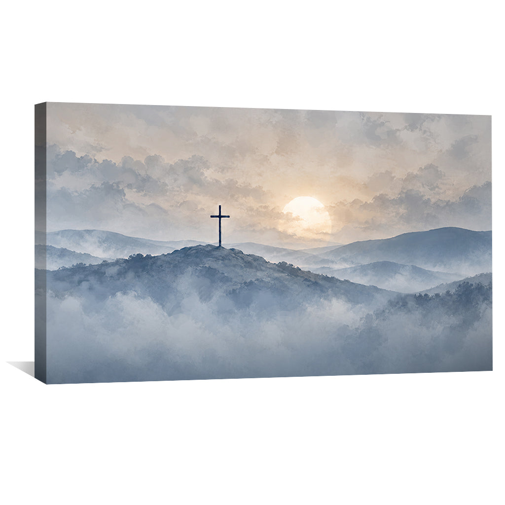The Cross on the Distant Hill Canvas