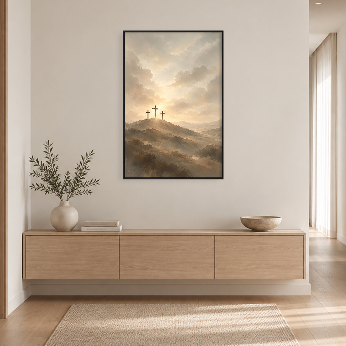 The Golden Calvary Canvas