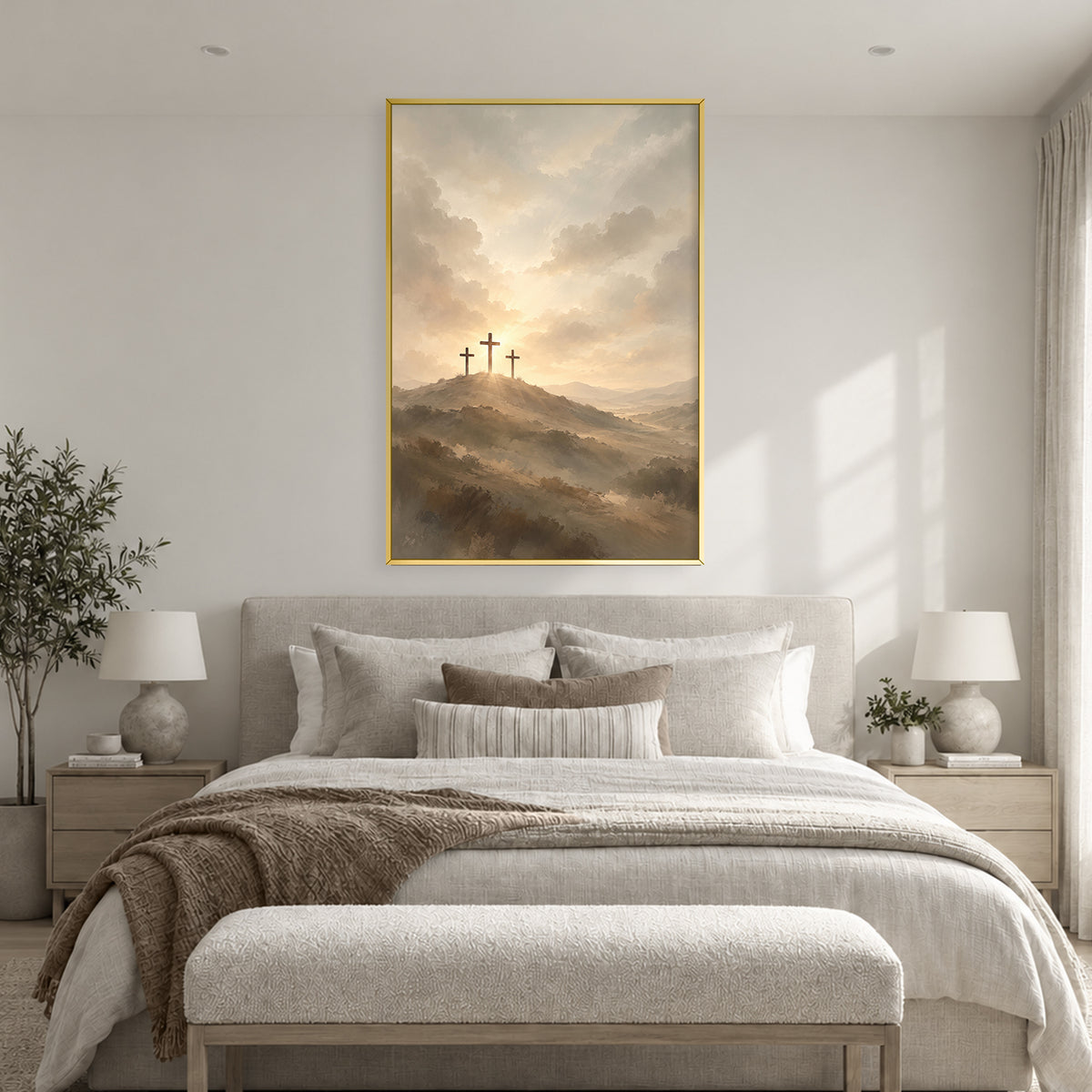 The Golden Calvary Canvas