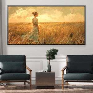 A Moment In The Meadow Canvas Art 20 x 10in / Canvas Clock Canvas