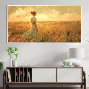 A Moment In The Meadow Canvas Art Clock Canvas