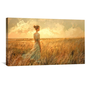 A Moment In The Meadow Canvas Art Clock Canvas
