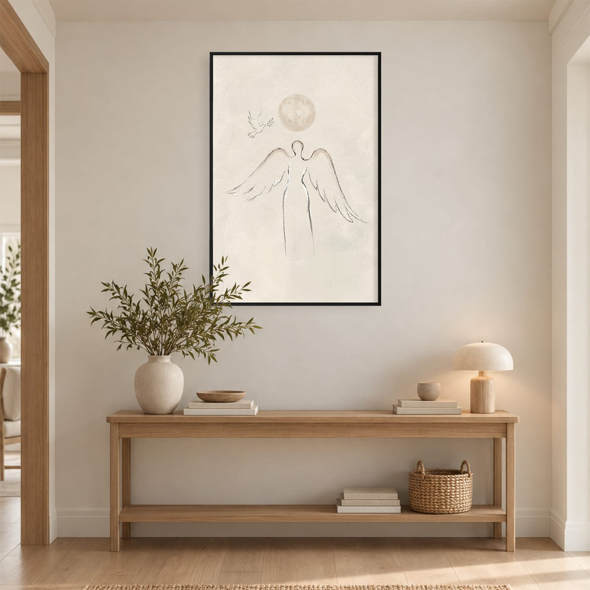 A Promise on the Wing Canvas Art Clock Canvas