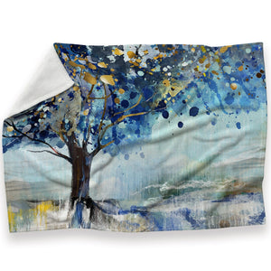 Abstract Cedar Blanket Blanket 30 x 40in Clock Canvas