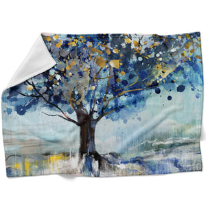 Abstract Cedar Blanket Blanket 75 x 100cm Clock Canvas