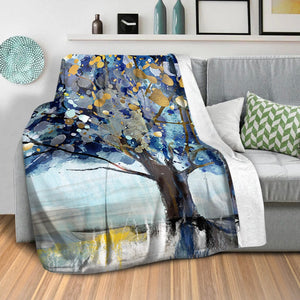 Abstract Cedar Blanket Blanket Clock Canvas