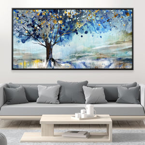 Abstract Cedar Canvas Art Clock Canvas