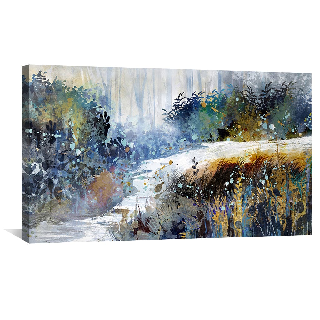 Abstract Currents Canvas Art Clock Canvas