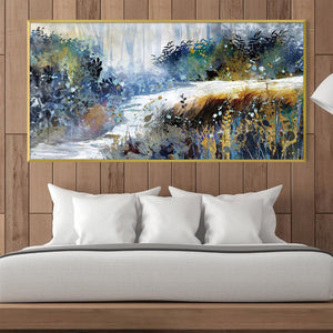 Abstract Currents Canvas Art Clock Canvas
