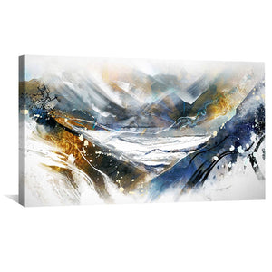 Abstract Dips Canvas Art Clock Canvas
