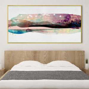Abstract Lengths Canvas Art Clock Canvas