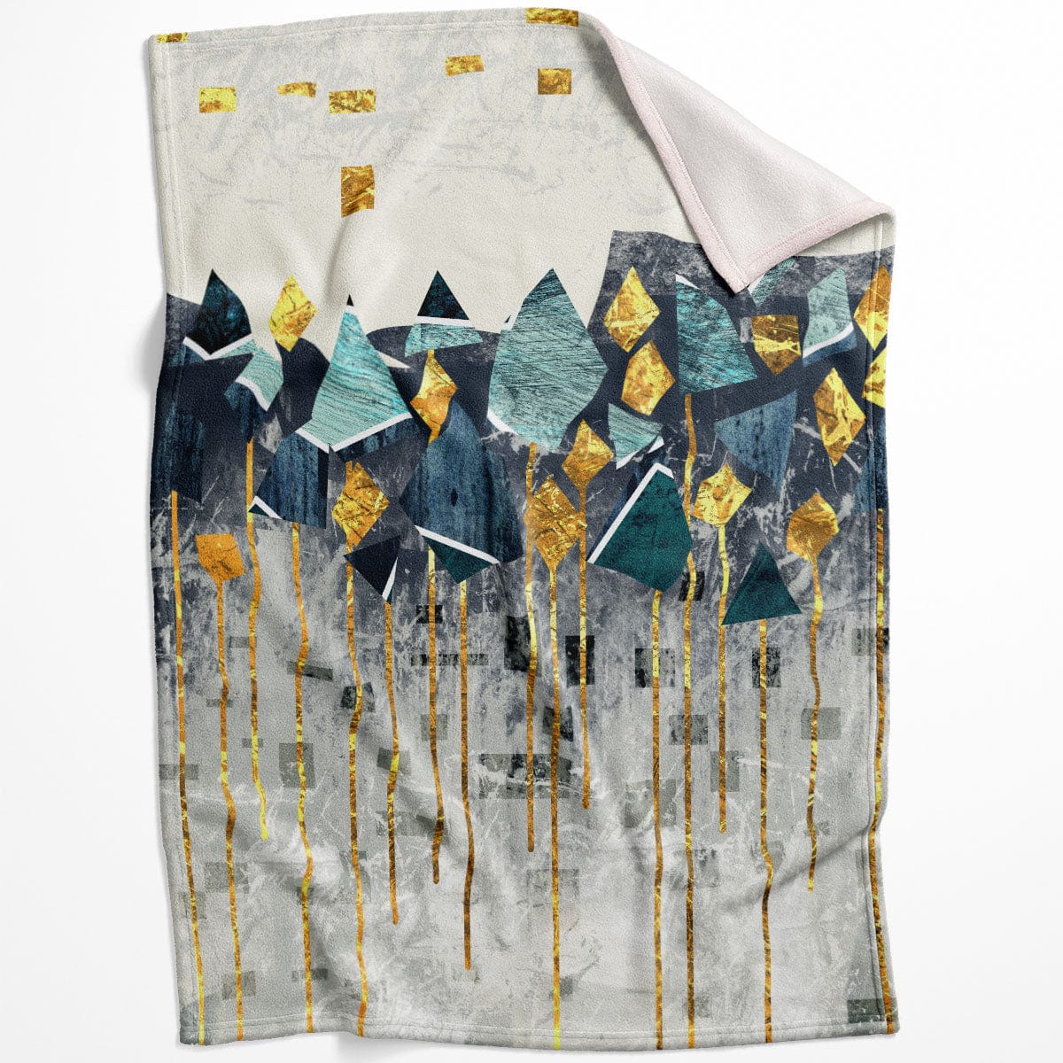 Abstract Mountain B Blanket Blanket 75 x 100cm Clock Canvas