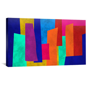 Abstract Nebula Canvas Art Clock Canvas