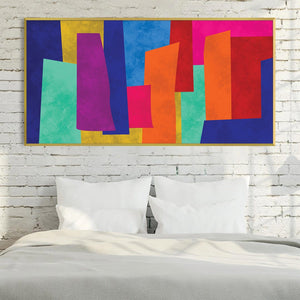 Abstract Nebula Canvas Art Clock Canvas