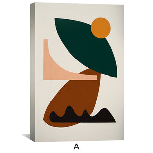 Abstract & Organic Canvas Art Clock Canvas