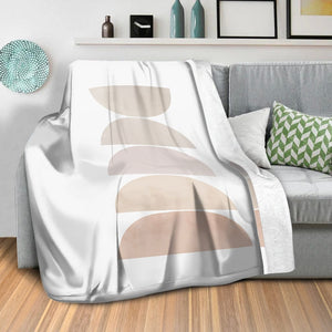 Abstract Pastels B Blanket Blanket Clock Canvas