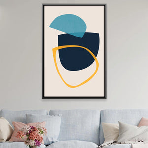 Abstract Shapes XIII Canvas Art Clock Canvas