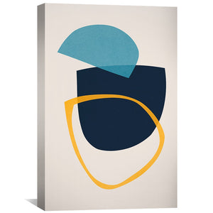 Abstract Shapes XIII Canvas Art Clock Canvas