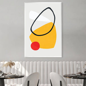 Abstract Shapes XIV Canvas Art Clock Canvas