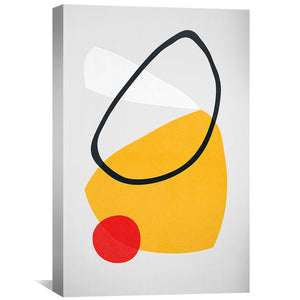 Abstract Shapes XIV Canvas Art Clock Canvas