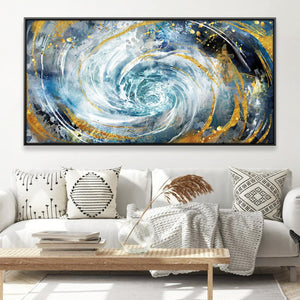 Abstract Spiral Canvas Art Clock Canvas
