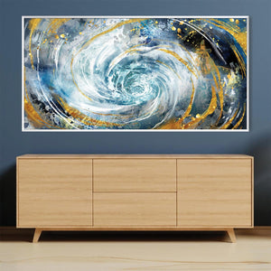 Abstract Spiral Canvas Art Clock Canvas