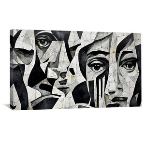 Abstract Stares Canvas Art Clock Canvas