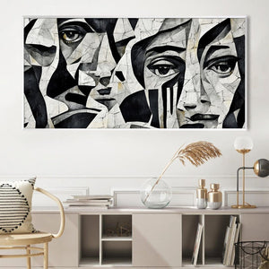 Abstract Stares Canvas Art Clock Canvas