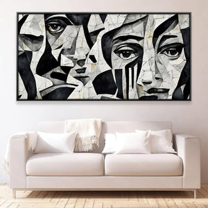 Abstract Stares Canvas Art Clock Canvas