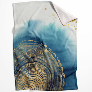 Abstract Stump A Blanket Blanket 75 x 100cm Clock Canvas