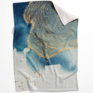 Abstract Stump C Blanket Blanket 75 x 100cm Clock Canvas