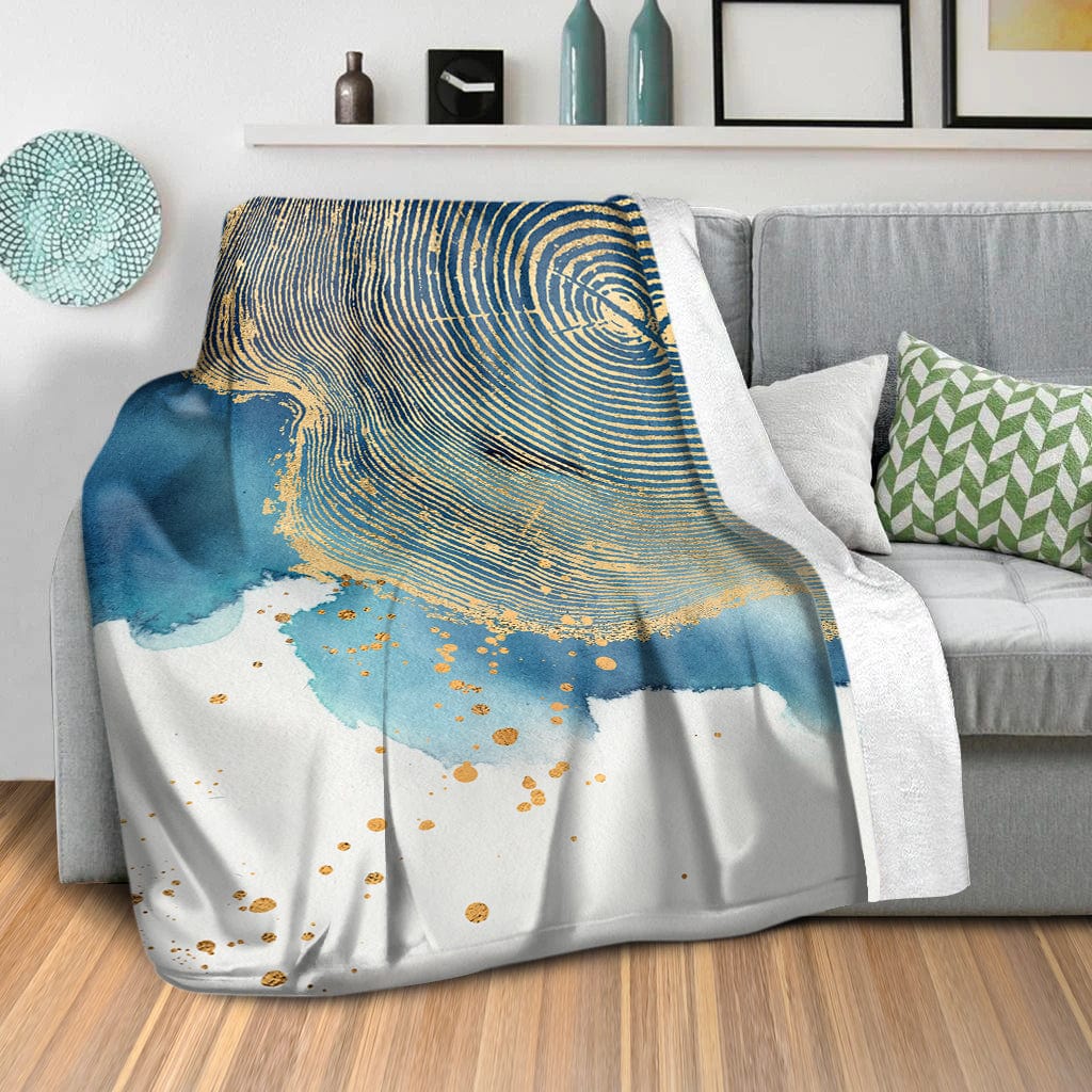 Abstract Stump C Blanket Blanket Clock Canvas
