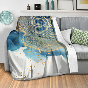 Abstract Stump C Blanket Blanket Clock Canvas