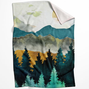 Abstract Sunsets B Blanket Blanket 75 x 100cm Clock Canvas