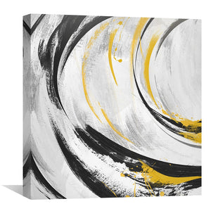 Abstract Swirls Canvas Art Clock Canvas