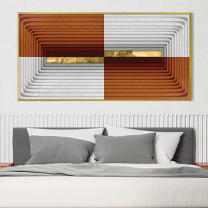 Abstract Topographies Canvas Art Clock Canvas