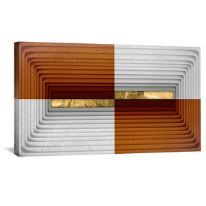 Abstract Topographies Canvas Art Clock Canvas