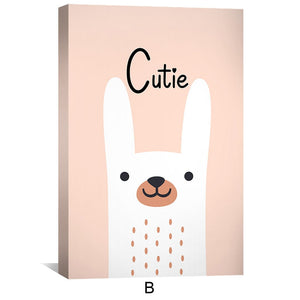 Adorable Greetings Canvas Art B / 12 x 18in / Canvas Clock Canvas