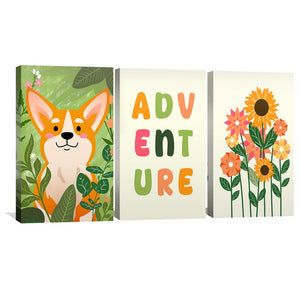Adventure Awaits Canvas Art Clock Canvas