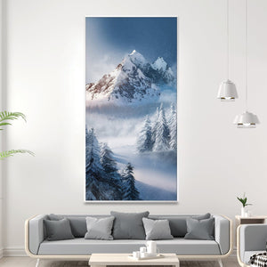 Alpine Majesty Canvas Art Clock Canvas