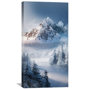 Alpine Majesty Canvas Art Clock Canvas