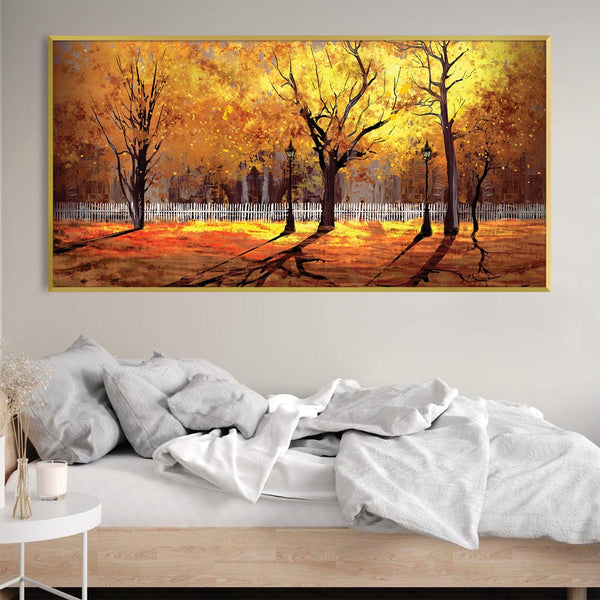 Amber Afternoon Canvas Art Clock Canvas