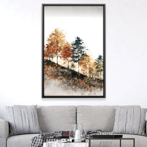 Amber Hill Canvas Art 12 x 18in / Canvas Clock Canvas