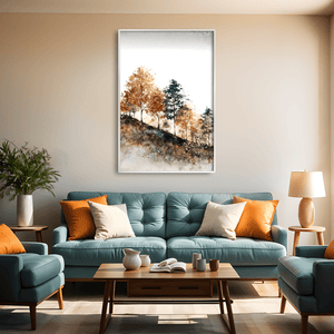 Amber Hill Canvas Art Clock Canvas