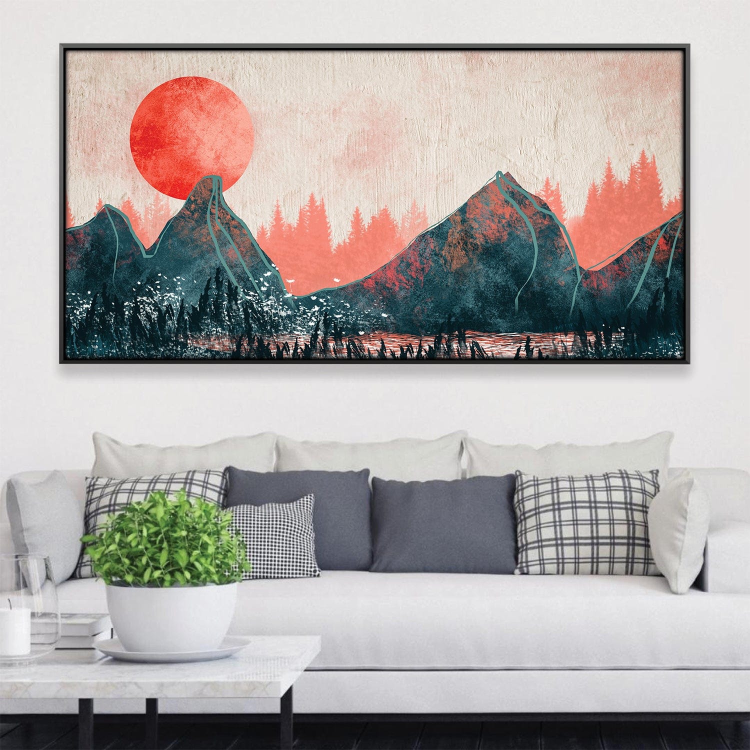 Amber Valley Canvas Art 20 x 10in / Canvas Clock Canvas